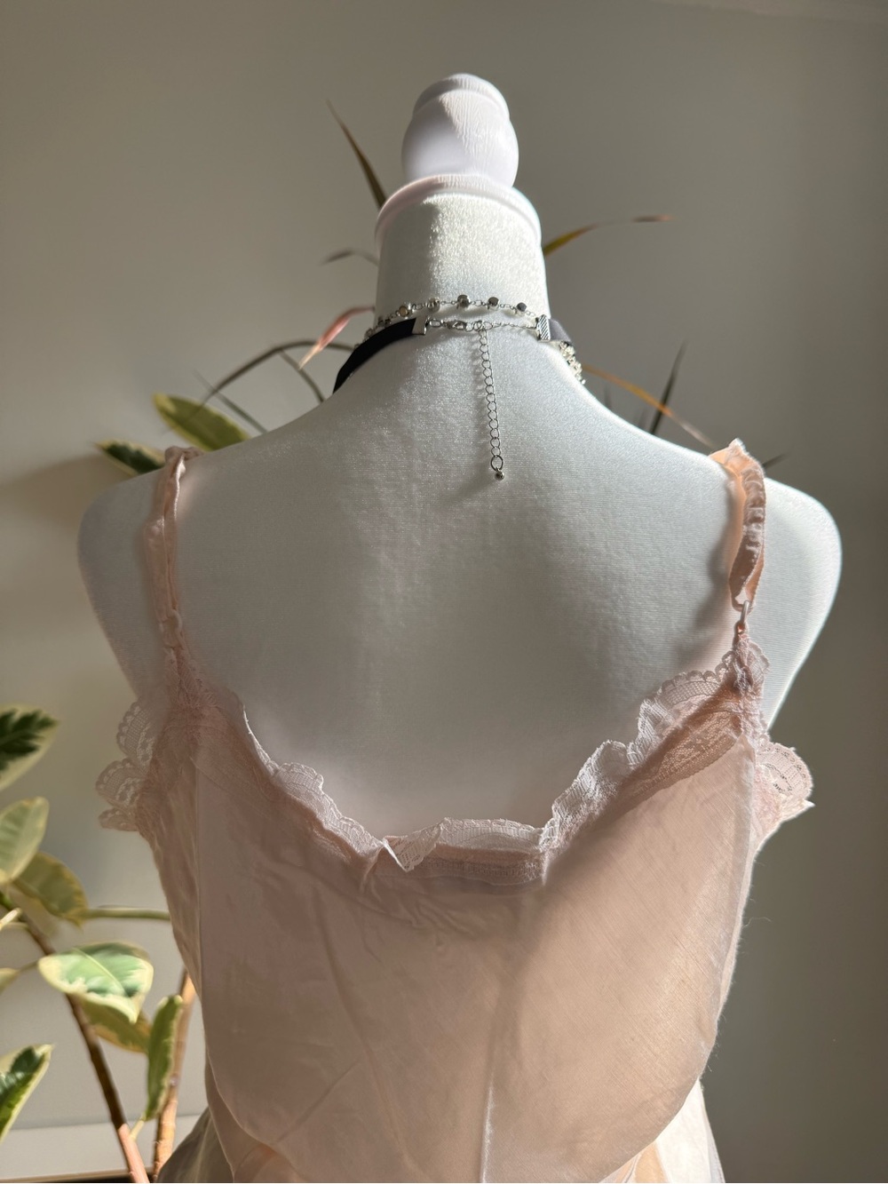 Stunning Y2k Baletcore Soft Girl Lace-Trim Powder Pink Camisole - Picture 2 of 8